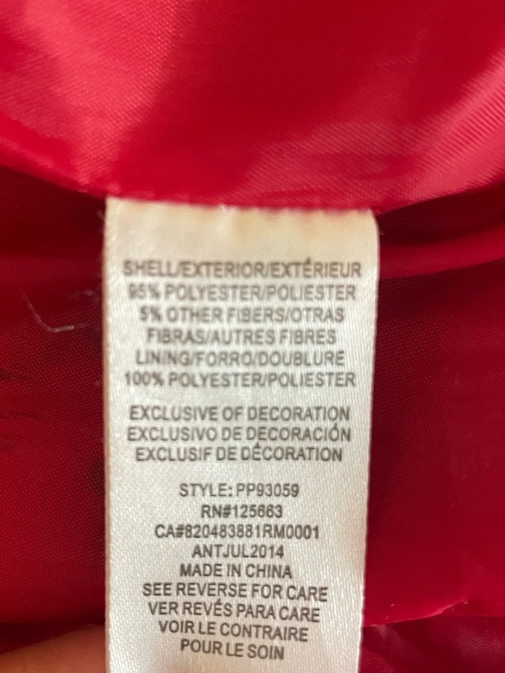 Velvet Girls' Red Hooded Pea Coat